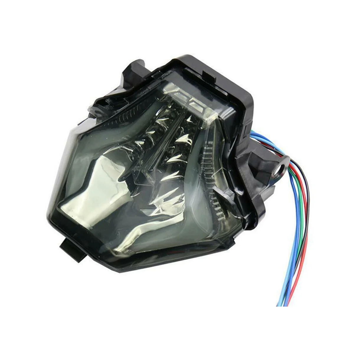 12V LED Tail Light for Motorcycle Off-Road Vehicle Tri-Colour Brake Light Universal Turning Light 10W IP67 Red Light