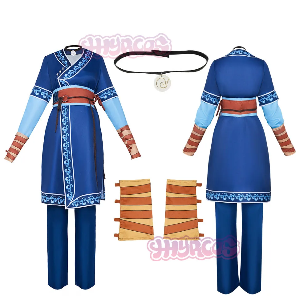 

Katara Cosplay Costume Carnival Uniform Anime Costume Halloween Cosplay Party Costumes Masquerade Women Game Necklace