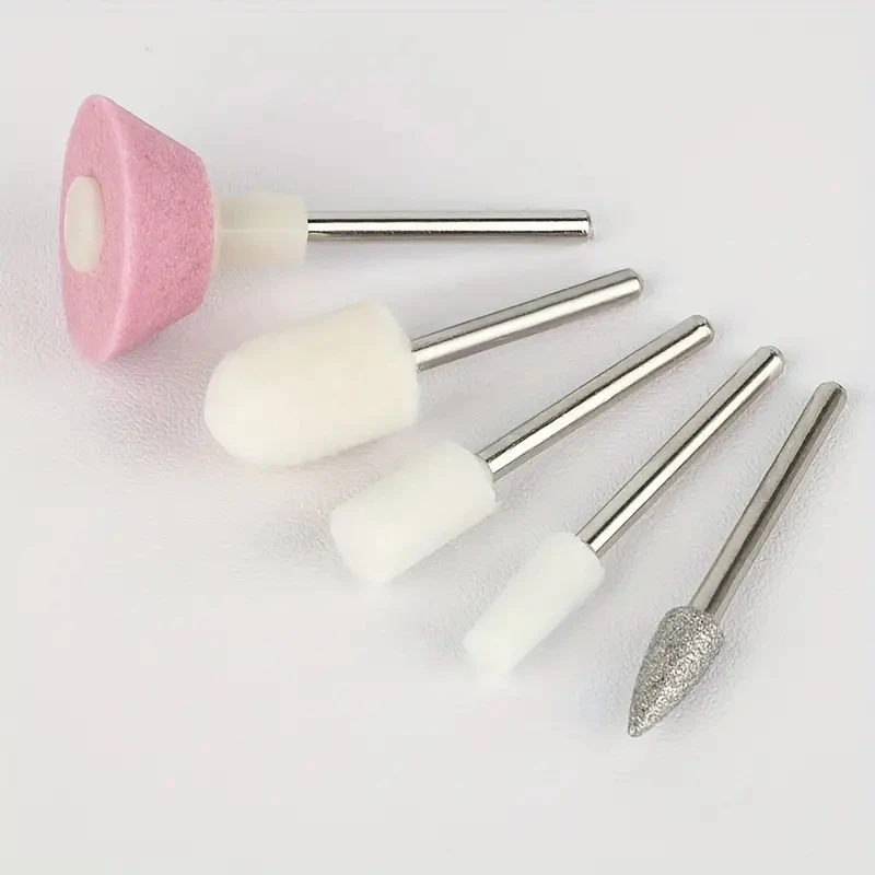 5 قطعة/المجموعة مسمار لقمة ثقب رأس مطحنة هلام مسمار الحفر قاطعة المطحنة مجموعة تشذيب الأظافر مسمار ماكينة الطحن الكهربائية الملحقات #4