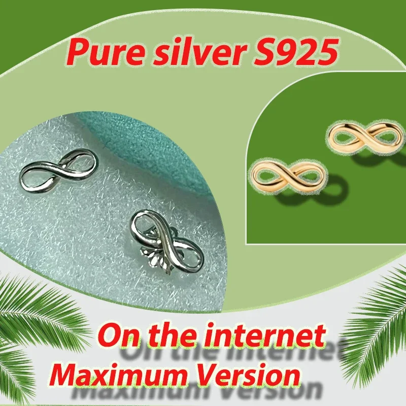 

Advanced photosensitive surface simple earrings pure silver S925 fashionable personalized versatile earrings holiday gift