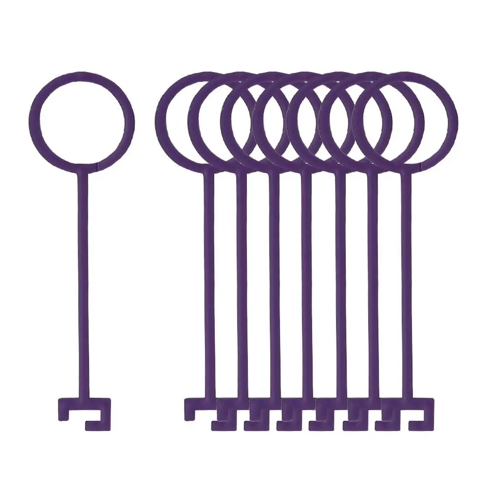 30pcs Purple Clay Target Holder ABS Quality Shooting Target Holder N Hook 5.5INCH Clay Pigeon Hooks Shooting Practice Work