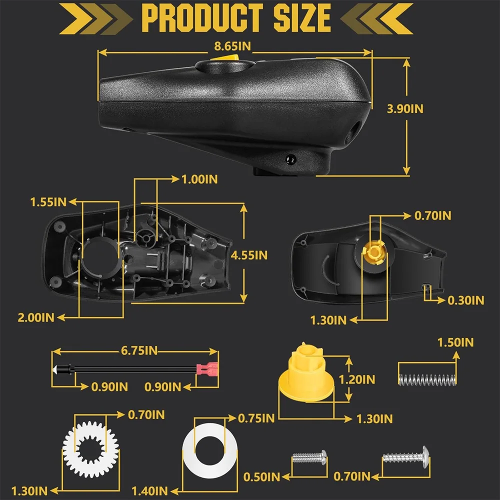 

Top Cover Control Box Housing and Gear Kit Fits Fortrex & Maxxum 2280202 2282500 | Complete Replacement Kit with Gears, Springs