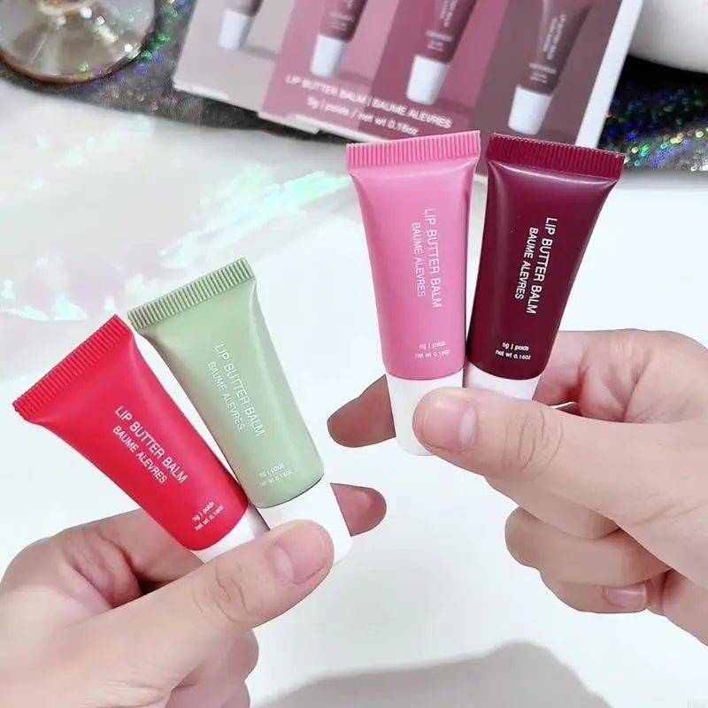 R3MF Plumping Lip Oil Tinted Lip Butter Balm Set Hydrating Lip Balm Conditioning Lip Mask and Lip Balm for Instants Moisture