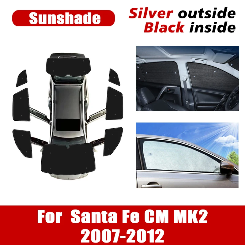 

Car Anti-UV Sun Visors For Hyundai Santa Fe 2007~2012 CM MK2 Windshield Sunshades Window Sun Protection Visors Car Accessories