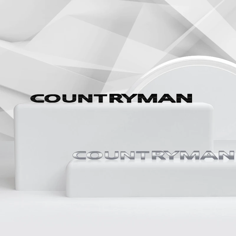 Countryman Clubman Metal Car Sticker Emblem Lettering Rear Badge Trunk Body Decal For MINI Cooper John Cooper Works Accessories