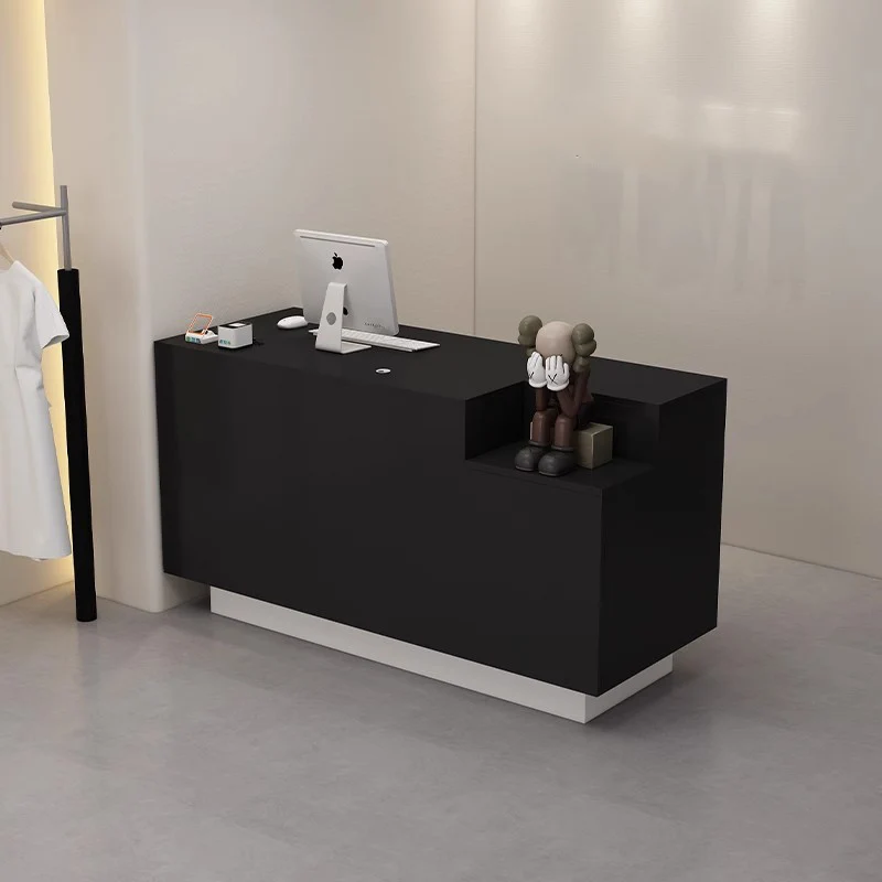 

Beauty Reception Desks Luxury Simple Modern Hair Salon Cashier Display Reception Desk Counter Hotel Retro Commercial Furniture