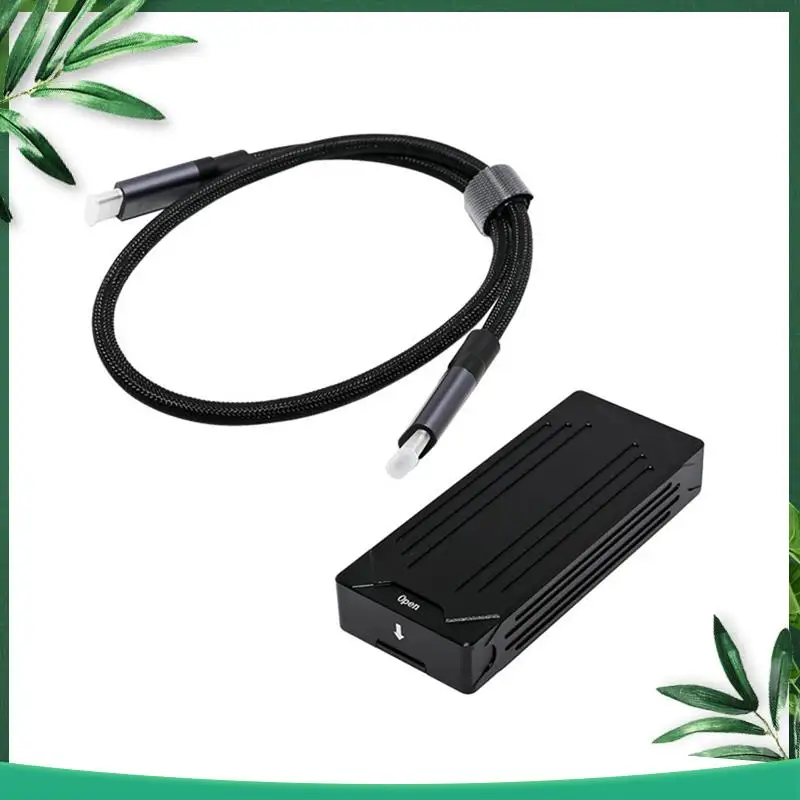 (NEW) Usb Type-C Thunderbolt 3 Tom.2 Nvme SSD Hard Drive Enclosure 40Gbps Supports M.2 M Key Andm.2 B & Mkey Nvme