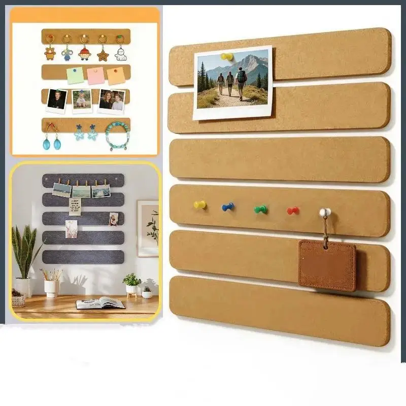 1pcs Cork Board Strips Self Adhesive Small Cork Board For Wall Desk Home Classroom Office For Paste Notes Photos Schedules