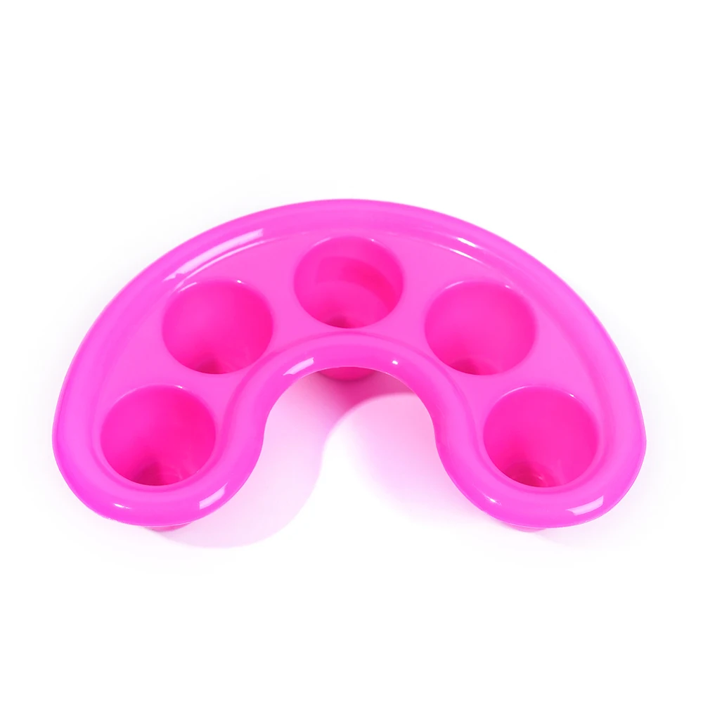 Nero Bianco Nail Art Soak off Ciotola Mano Soak 1PC Acrilico Rimozione Accessorio per la cura delle dita Strumento per manicure per il trattamento SPA delle unghie fai da te