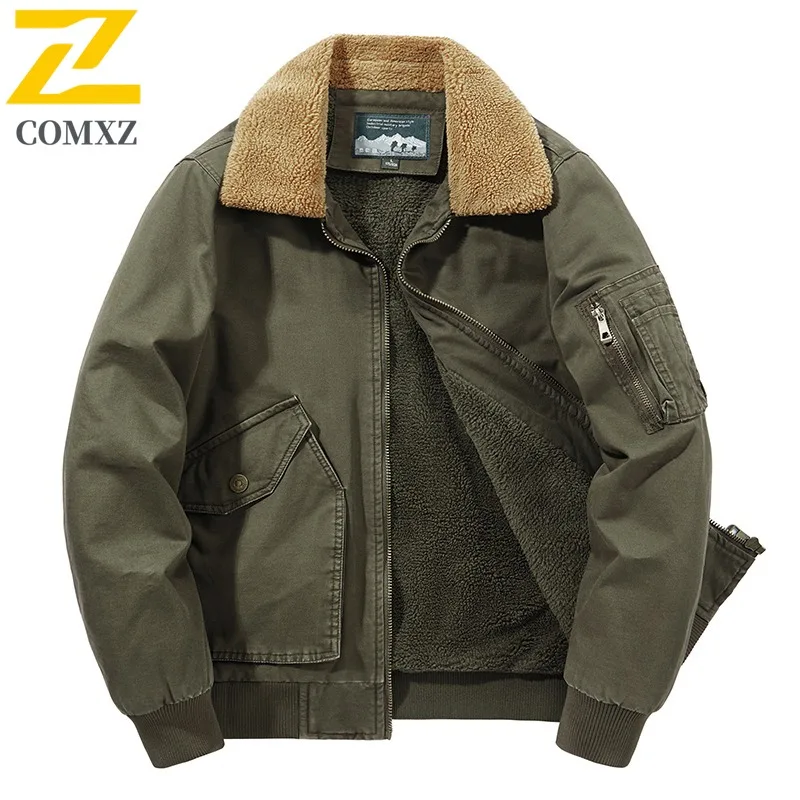 

COMXZ Men's Bread Jacket 2025 Daily Walk Warm Design Travel Preppy Windproof Jacket Campus Outing Classic Feature Winter Jacket