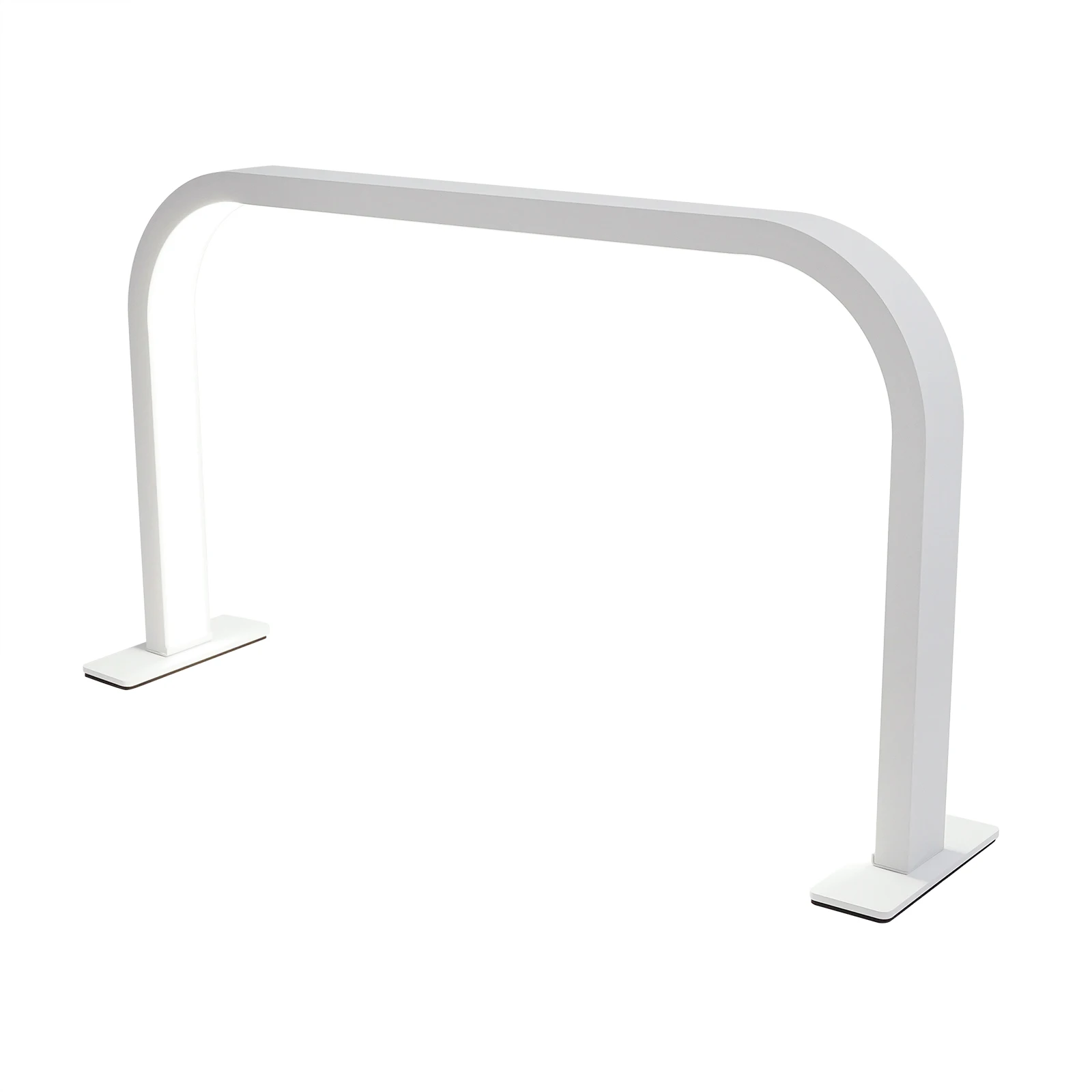 Nova lâmpada meia lua em forma de u para mesa de unhas 23,6 polegadas regulável dourado tecnologia de unhas manicure arte tarefa luz 36w led lâmpada de mesa meia lua