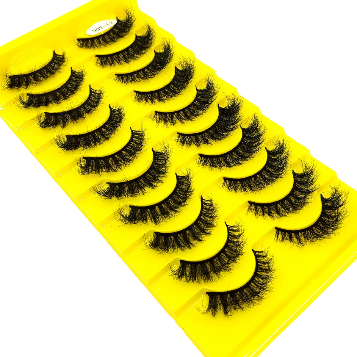 새로운 인공 밍크 속눈썹 10쌍 3D 극적인 가짜 속눈썹 수제 푹신한 속눈썹 자연 속눈썹 연장 메이크업