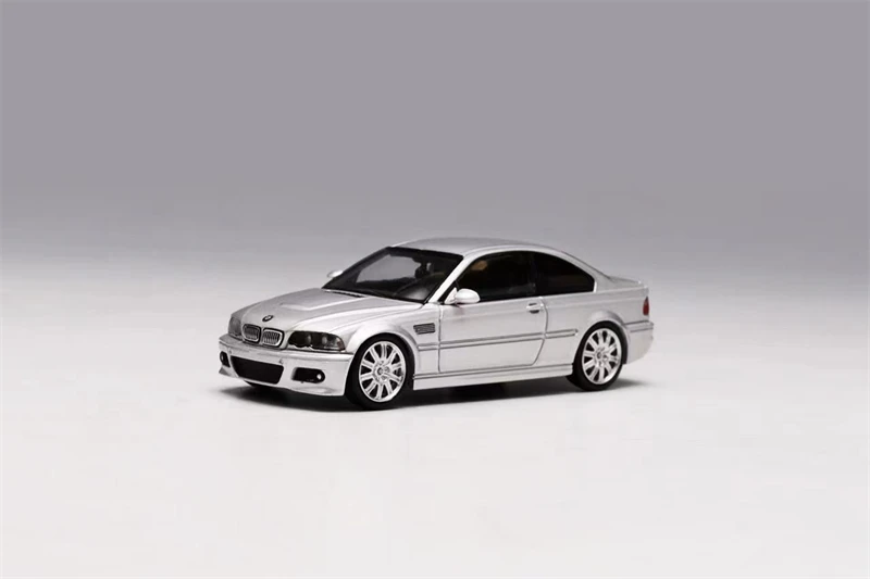 Stance Hunters x Street Weapon 1:64 E46 M3 CSL Blue / Silver Diecast Model Car