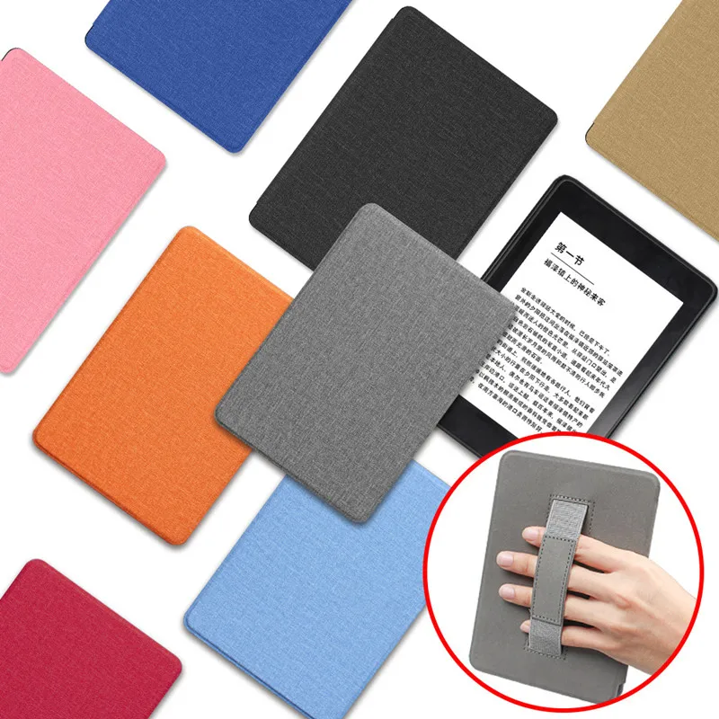 Smart Case with Hand Belt for Kindle Paperwhite 1/2/3 5th 6th 7th Generation DP75SDI EY21 E-reader Ebook Auto Wake Sleep Cover