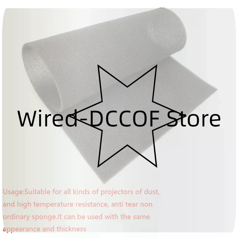 Projector High Temperature Dust-proof Sponge Filter Screen It Can Be Cut To Any Size The Same Thickness Can Be Used