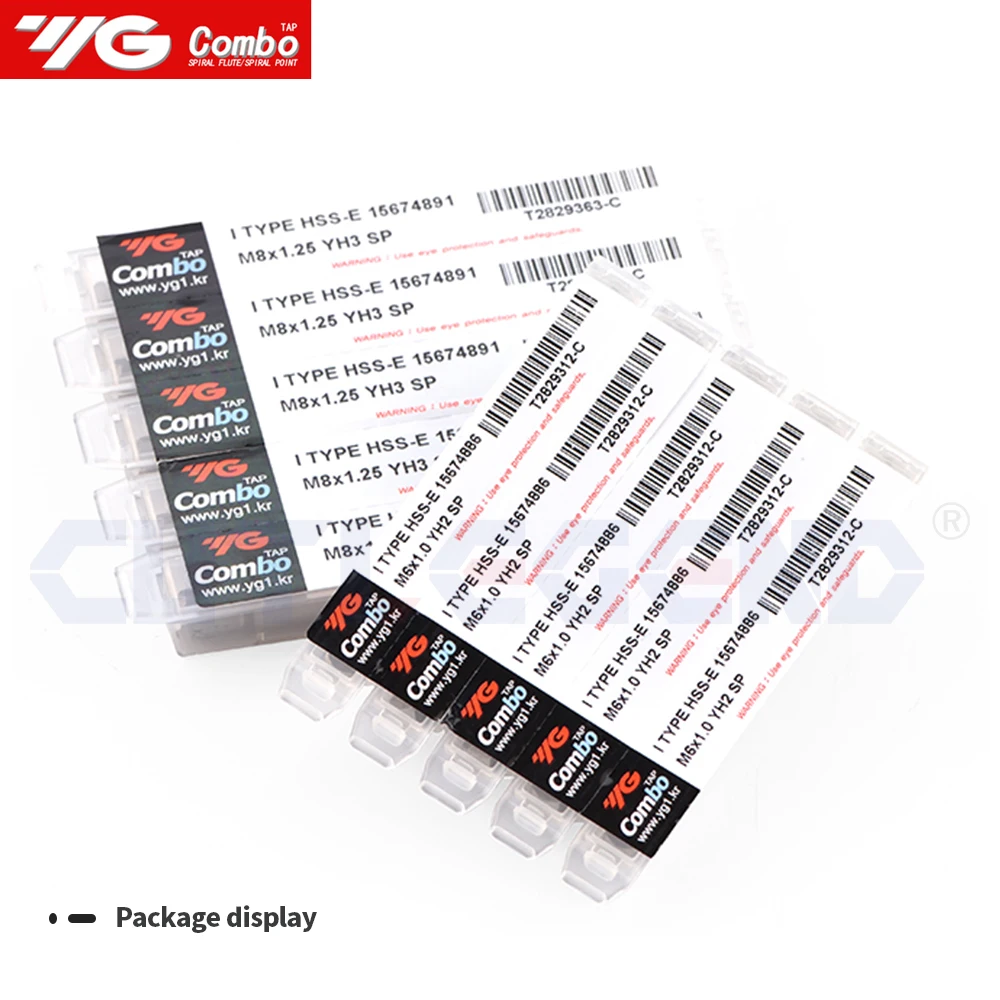 YG-1 HSS-EX T2829 M2 M2.5 M3 figuré M5 M6 M8 M10 M12 traitement des robinets de point en spirale de robinet en métal pour l\'usage multiple