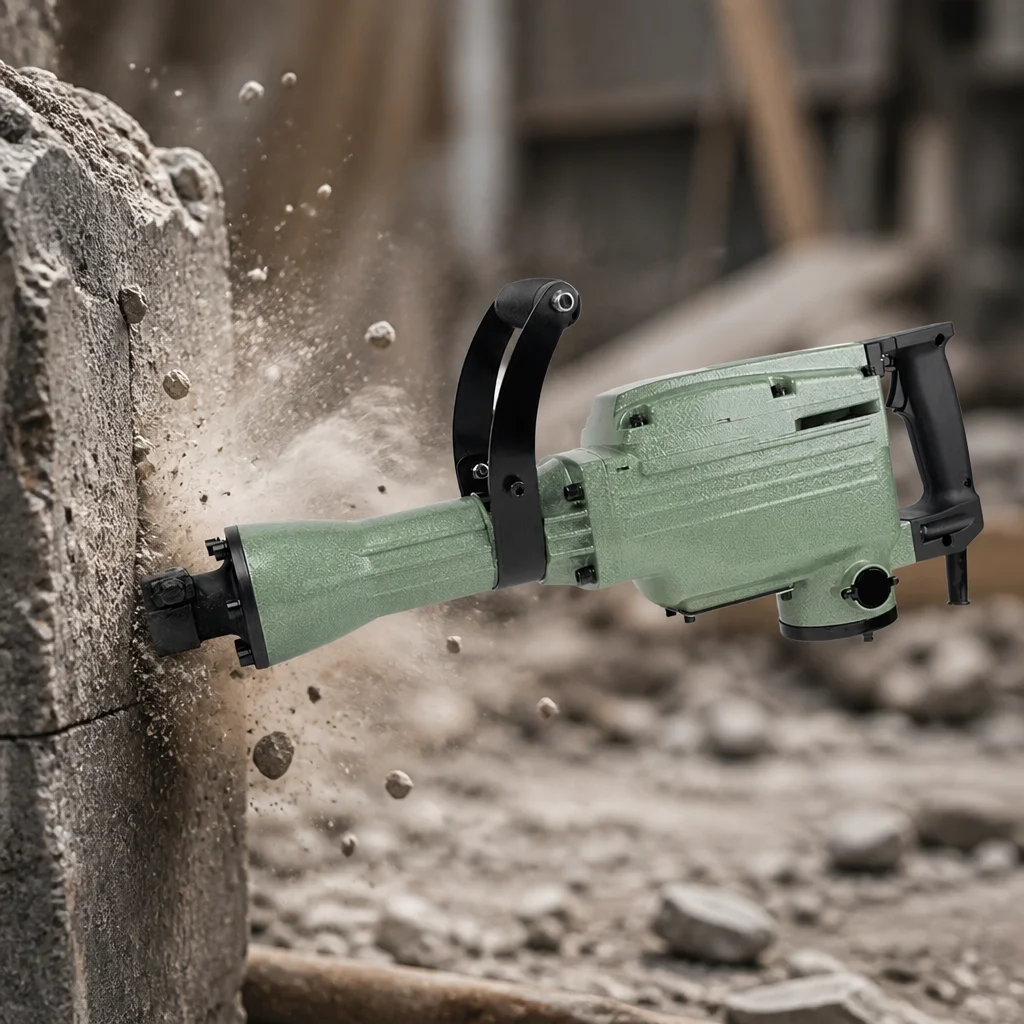 High-power Heavy-duty Electric Demolition Hammer for Breaking Concrete 220V Industrial Impact Hammer
