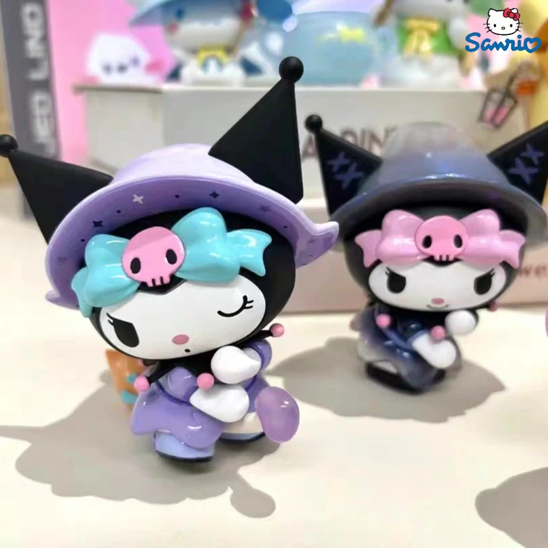 

Горячая Распродажа Sanrio Волшебная история серии глухая коробка Kawaii Kuromi My Melody Cinnamoroll почтовый помпон пуриновый таинственный сюрприз коробка фигурка