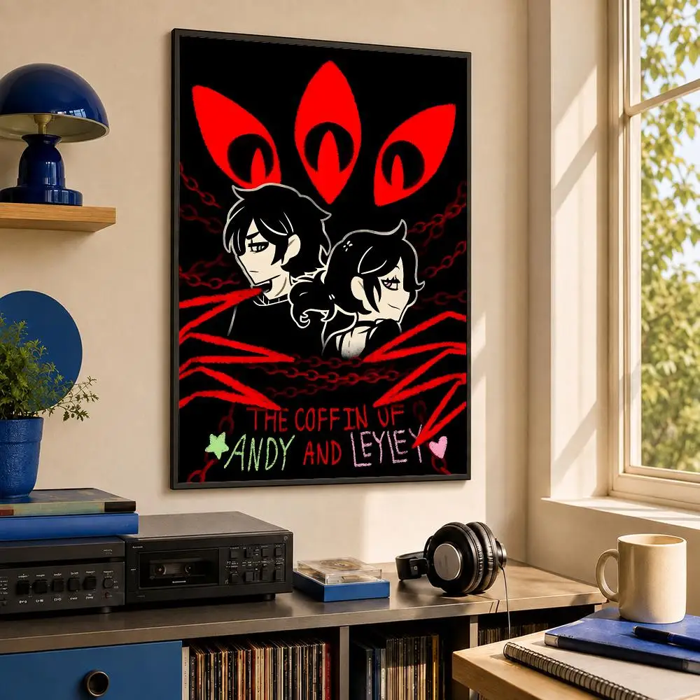 Game T-The Coffin Of Andy And Leyley Poster HD PP Waterproof Wall Decor for Living Room Bedroom Gaming Room Cafe Unique Gift