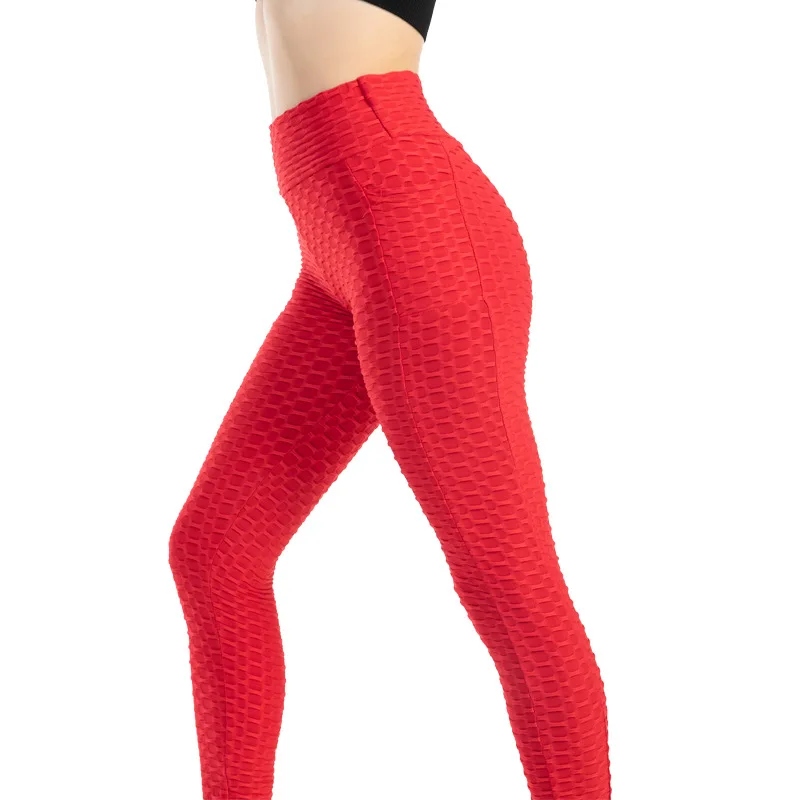 Women Pocket Bubble Fitness Leggings Image 43