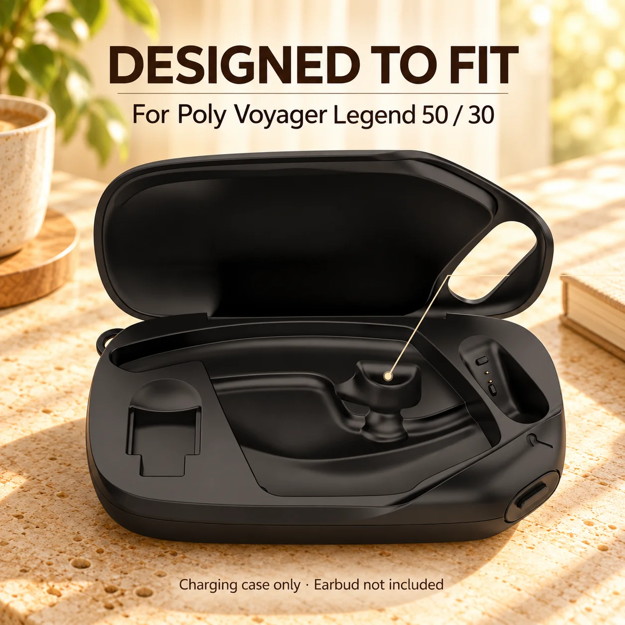 Earphone Charger Case for Poly Voyager Legend 50 30 Type-C LED Over-charge Protection Charging Dock Storage Case Accessories