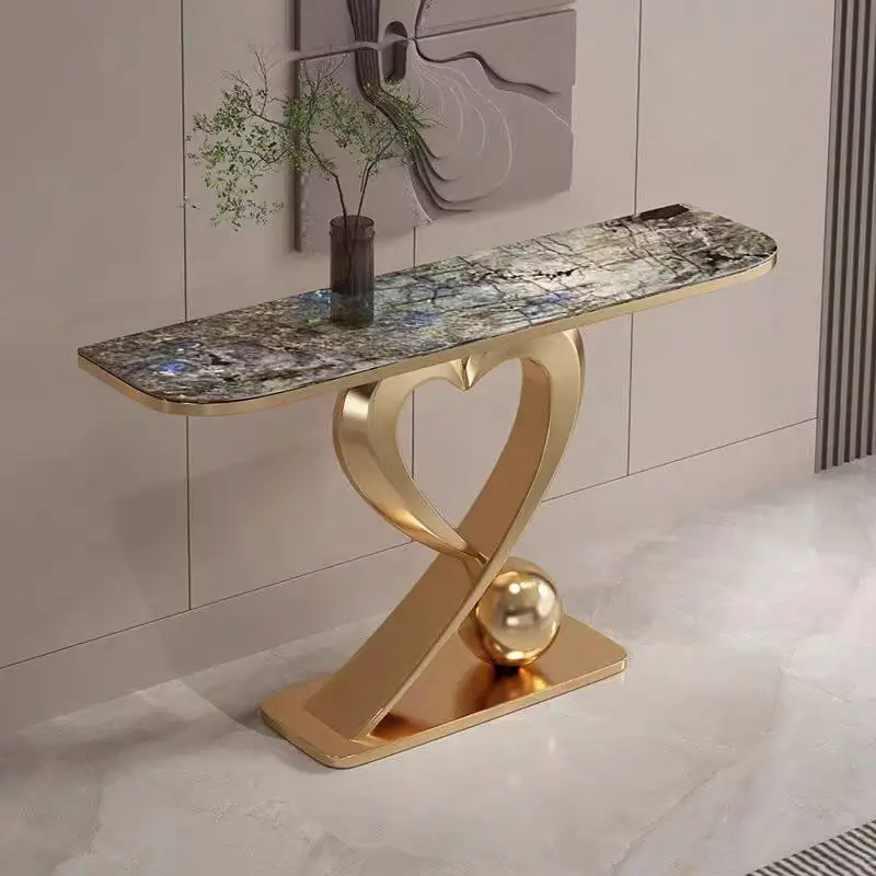 Elegant Minimalist Console Table Compact Luxury Entryway Table Living Room Decorative Console Entree Home Furniture
