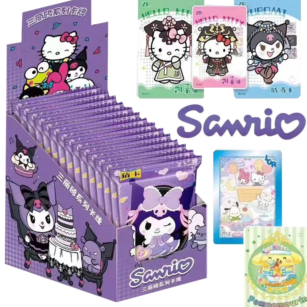 Wholesale Sanrio Collection Cards My Melody Cinnamoroll Pompom Purin Hot Selling Game Trading Card Children Toys Hobbies Gifts