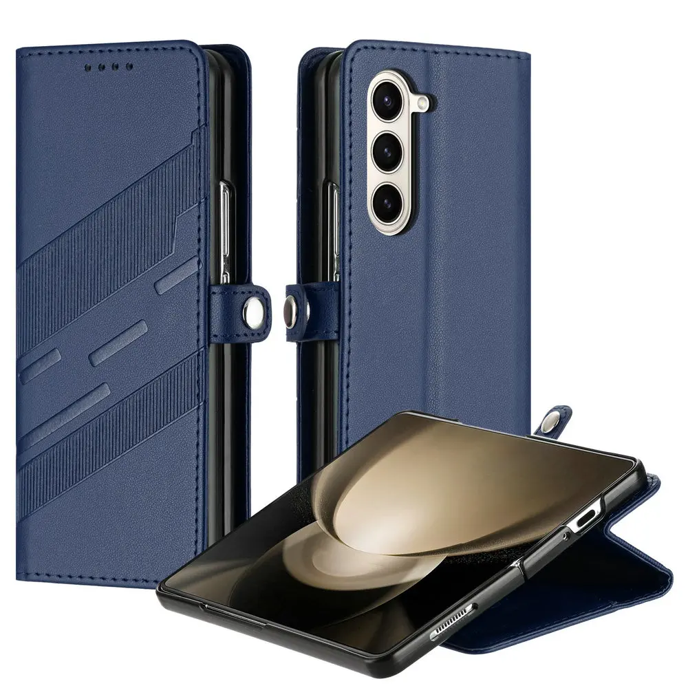 

Для Samsung Galaxy Z Fold 7 5G Flip Case Кожаный 360 Защитный чехол для книги Samsung Z Fold7 Чехол для Galaxy Z Fold 6 5 4 3 Магнитный чехол