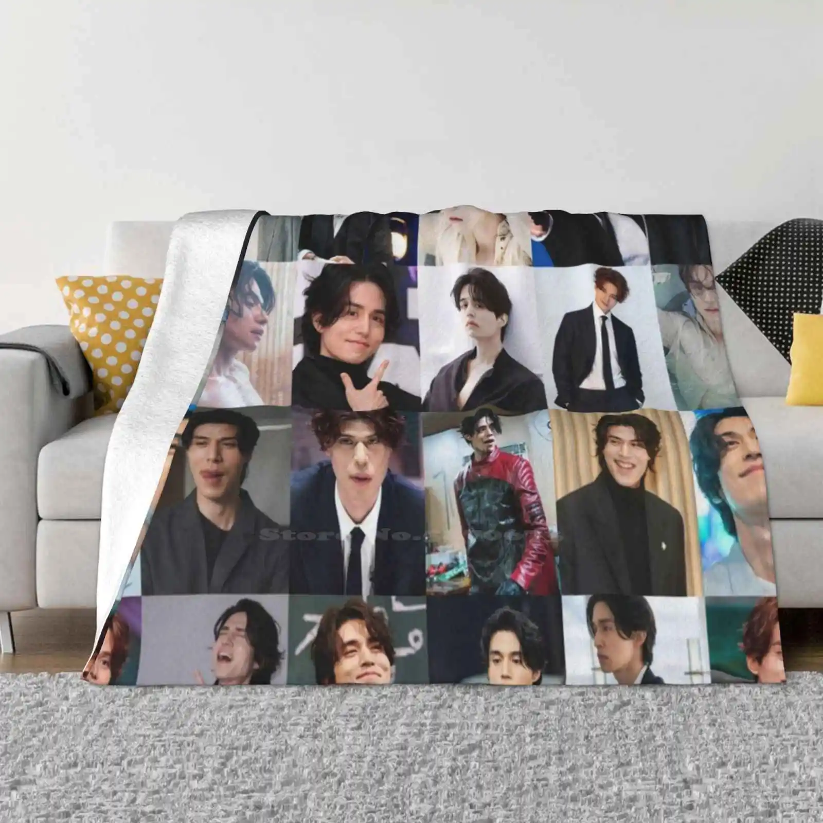 Lee Dong Wook tutte le dimensioni copertina morbida coperta decorazioni per la casa biancheria da letto Lee Dong Wook Collage K attore K Drama