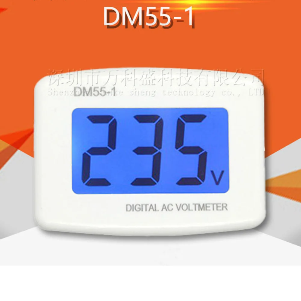 

30pcs Ac Meter Plug Type Dm55-1 110v-220v Digital Ac Lcd Digital Display Voltmeter
