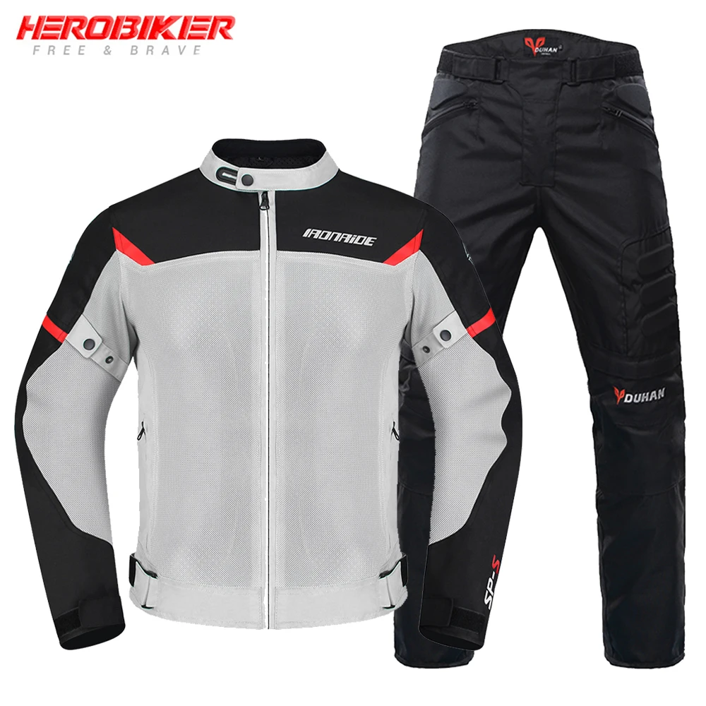 

Motorcycle Jacket Suit Motocross Jacket Chaqueta Comfortable Riding Jackets Breathable Mesh Moto Jacket Protector Wear-resistant