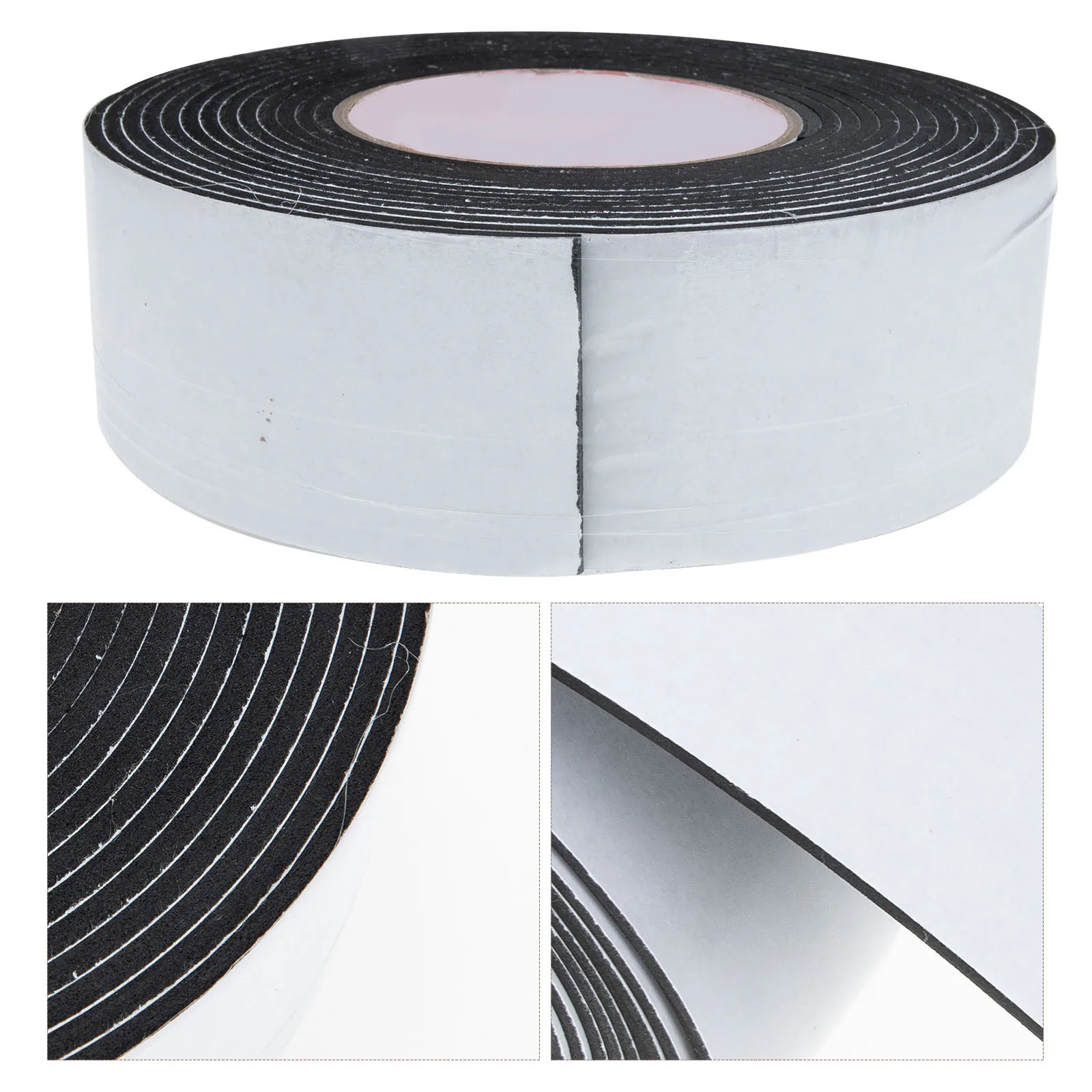 

1 Roll Self-Adhesive Soundproofing Foam Tape High Density Sponge Sealing Strip for Door Window Noise Reduction Sound Deadening