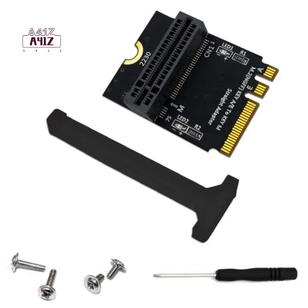 

A41Z-M.2 NVME Adapter SSD PCIE M2 NGFF Key M To M.2 Key A/E Adapter Vertical Installation For 2230 M2 NVME SSD Riser Card