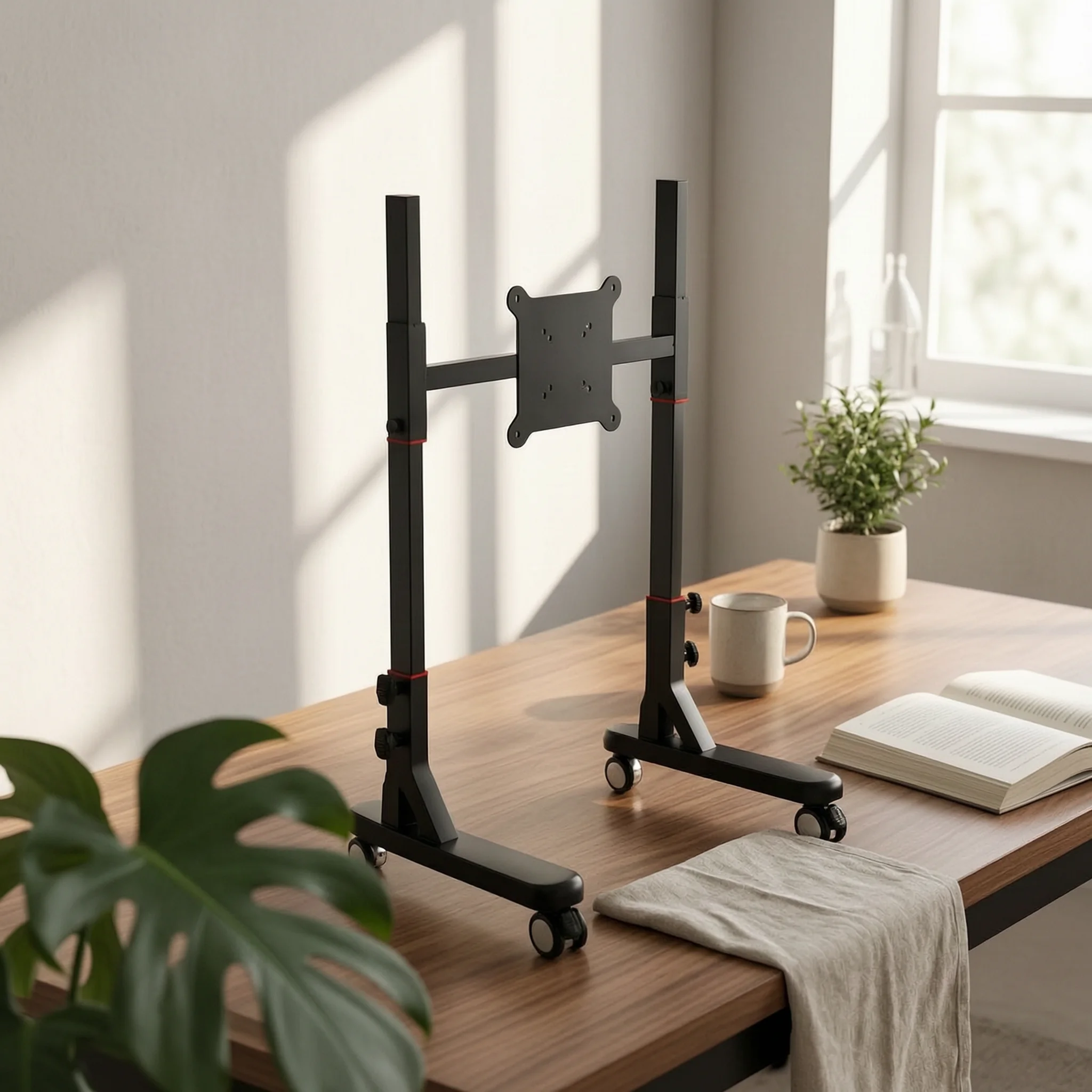 support-tv-mobile-universel-sur-roulettes-mobilier-portable-robuste-pour-presentateurs-salles-de-reunion-bureaux