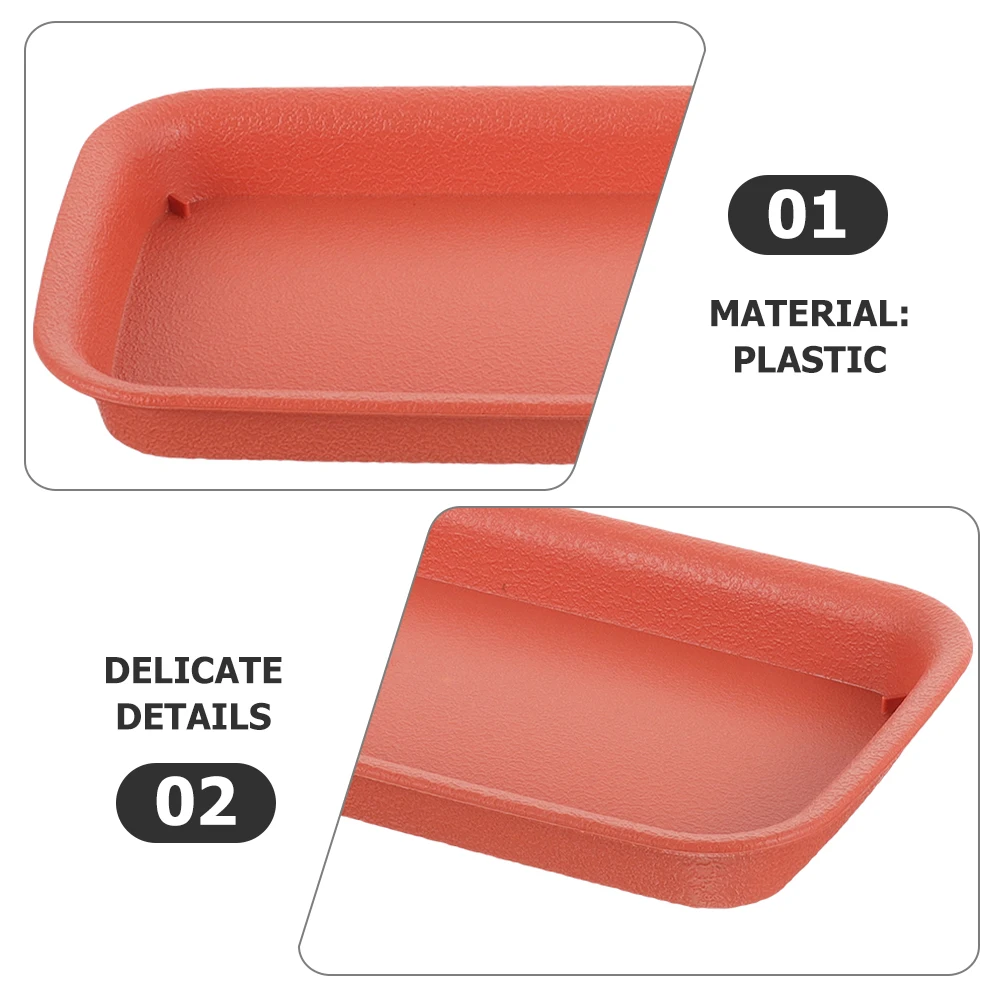 

2 Pcs Rectangular Plant Saucer Waterproof Flower Pot Trays Indoor Plants Drainage Tray Pots Saucers Gardening Home Accessories