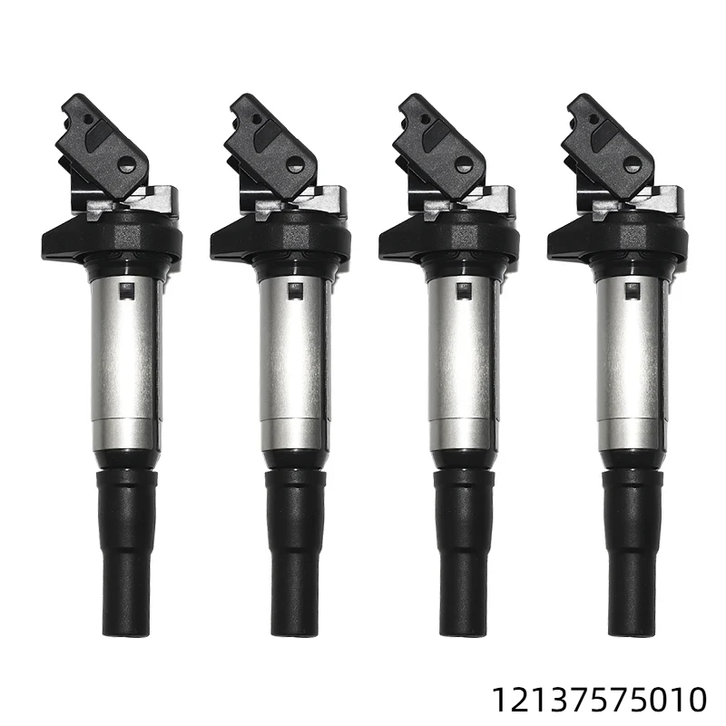 

4Pcs Ignition Coils 12137575010 For BMW 1 3 5 X3 X5 X6 Z4 325i 328i 335i 525i 528i 545i 745Li E87 PEUGEOT 207 208 308 508 597064