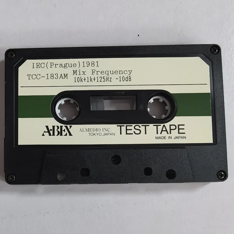 

ABEX Test Tape TCC-183AM FREQUENCY MIXING TYPE Mixed Test Tape Frequency, Azimuth Adjustment, Three-Point Frequency Response