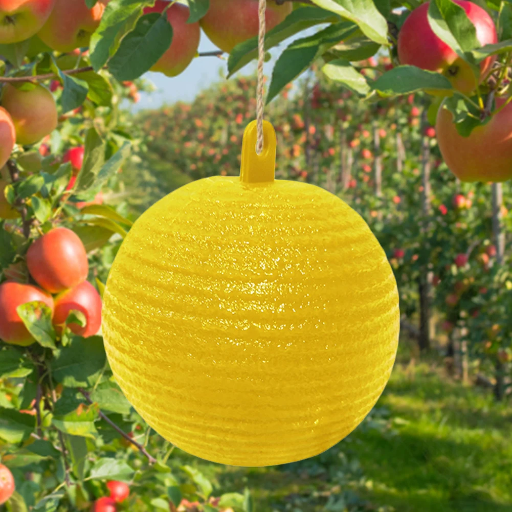 Hanging Fly Trap Pest Control Ball Fruit Fly Catcher Wasp Bee Insect Trap Gnat Traps for Indoor Outdoor House Kitchen Plants