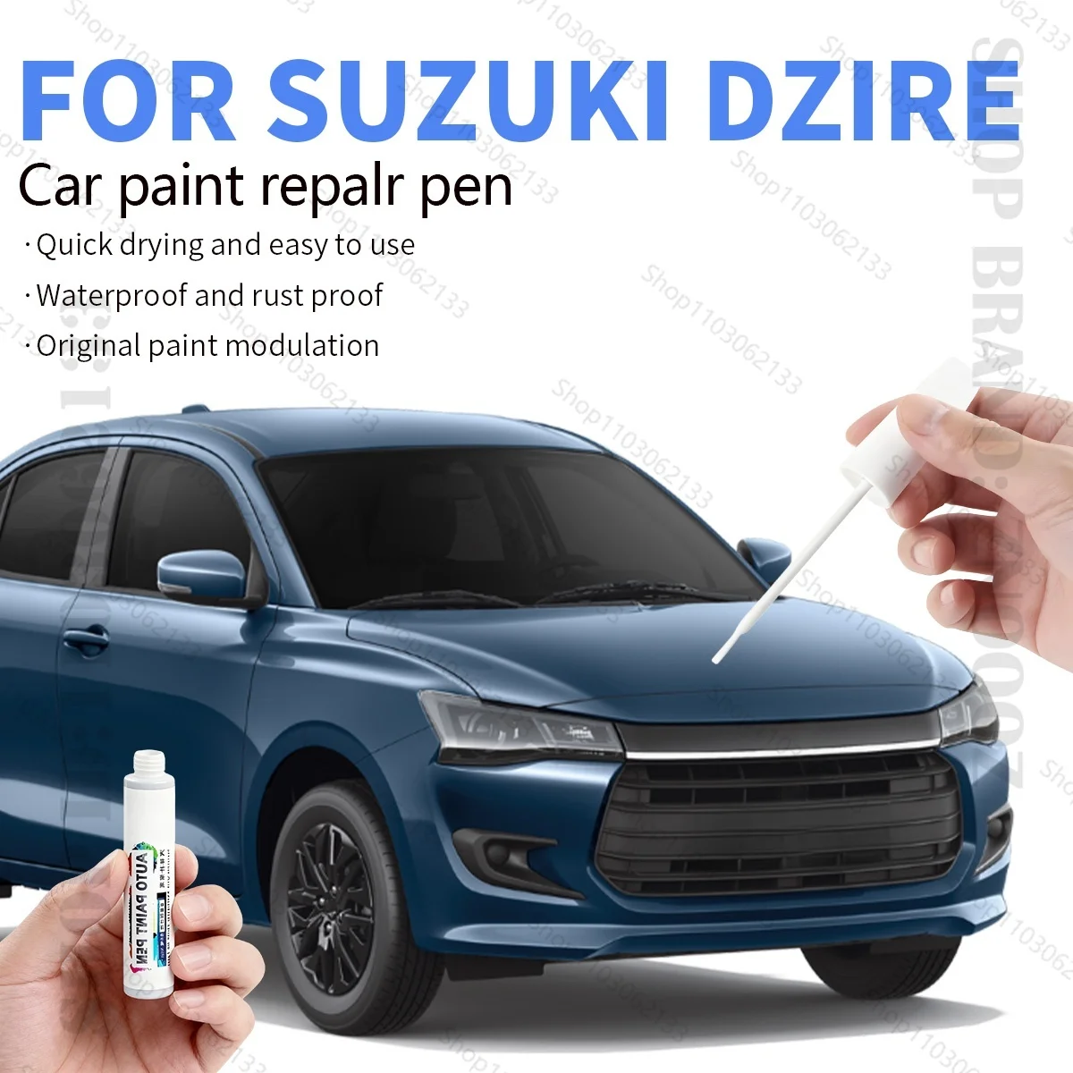 Para 2008-2025 SUZUKI DZIRE pluma de reparación de pintura de coche accesorios azul azulado negro ZJ3 Magma gris blanco plata rojo ZLB Nutmeg marrón