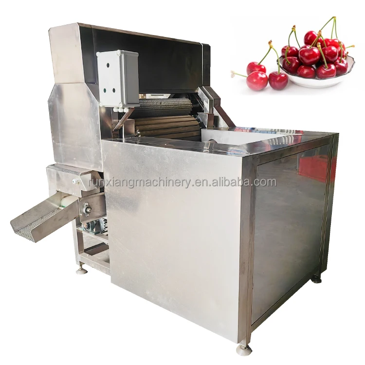 Tail Removing Machines Industrial Cherry Fruit Processing Stem Picker Pitting Machine
