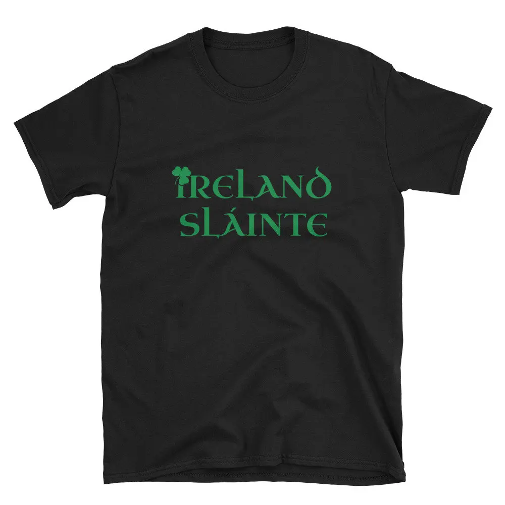 Slainte T Shirt Funny For Irish People Gaelic Pride Drinking Clover S