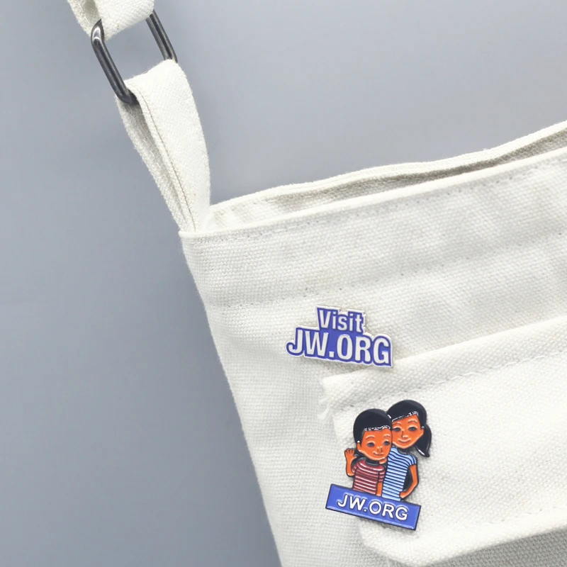 Alphabet Mark JW Cartoon Badge Backpack Hat Jacket Decorate Pride Friend Accessory Hard Enamel Pin High-Grade Brooch Luxury