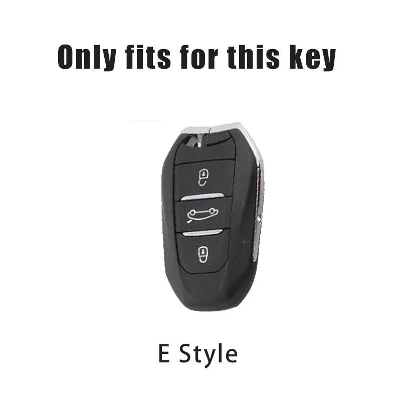 Zinc alloy For Peugeot 206 307 308 3008 207 208 407 408 508 2008 5008 107 106 Car Smart Remote Key Cover Case Keychain Protector