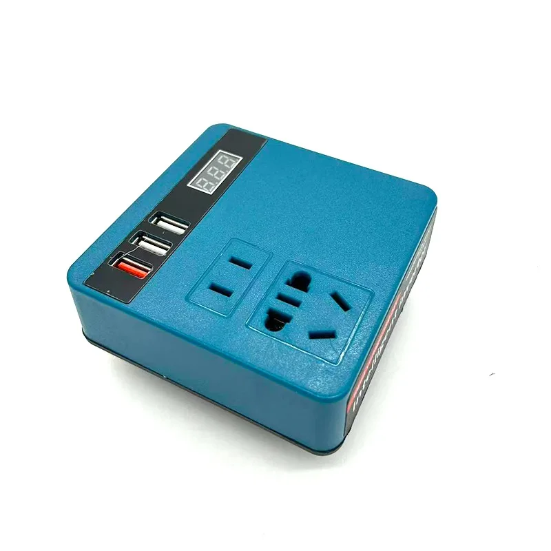 120W DC 18-21V Lithium-Ion Battery Inverter Converts To 220V AC  Power Tool Battery Inverter for MT BL1815 BL1830 BL1840 BL1850
