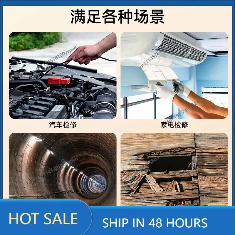 4.3 inch high definition handheld industrial endoscope with screen, convenient car detector endoscope