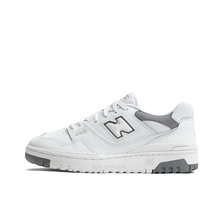 New Balance NB 550 Vintage Basketball Shoes Unisex Low Top White/Gray BB550SWA