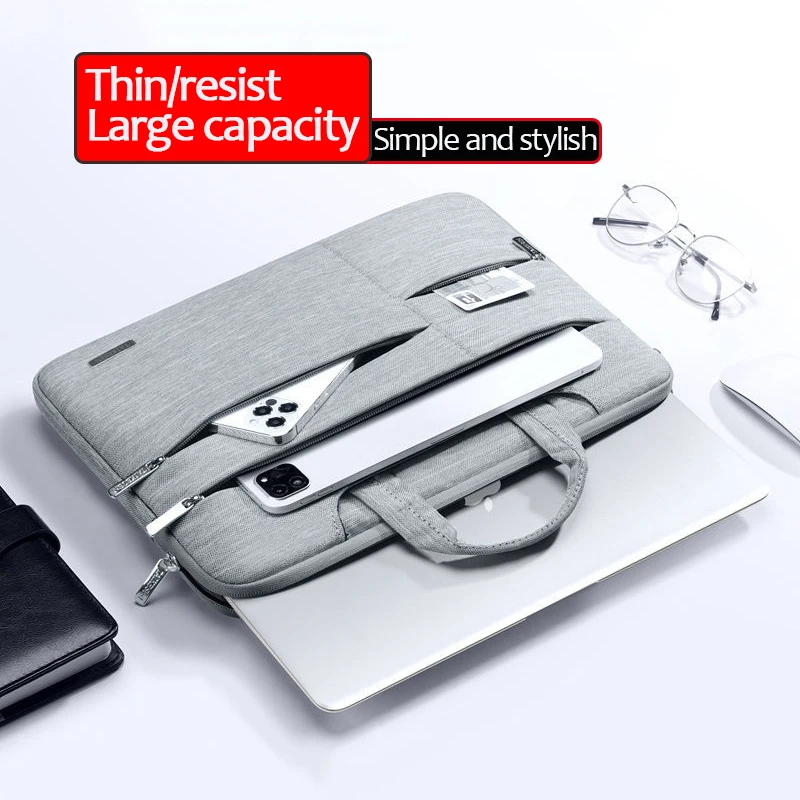 Laptop Bag 13.3 15.6 14 INCH Waterproof Notebook Case Sleeve For Macbook Air Pro 13 15 Computer Shoulder Handbag Briefcase Bag