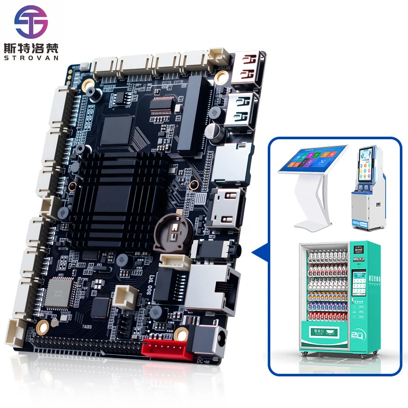 Universal   TV Main Board RK3566 Processor Onboard CPU DDR4 64GB RAM Supporting  11 for Smart Display