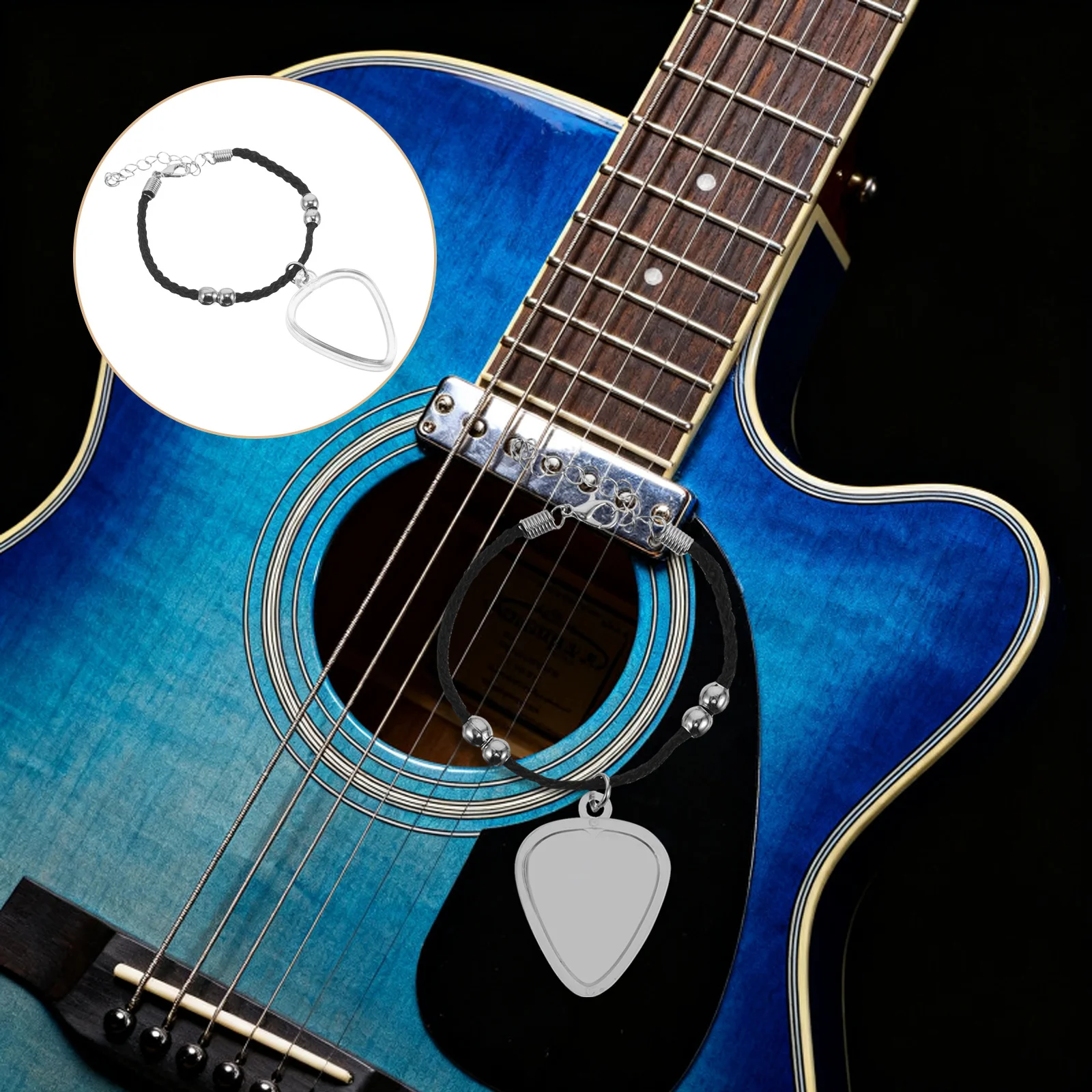 

Guitar Pick Storage Box Wooden Holder Case for Guitar Pick Collection Portable Storage Organizer Music Accessory