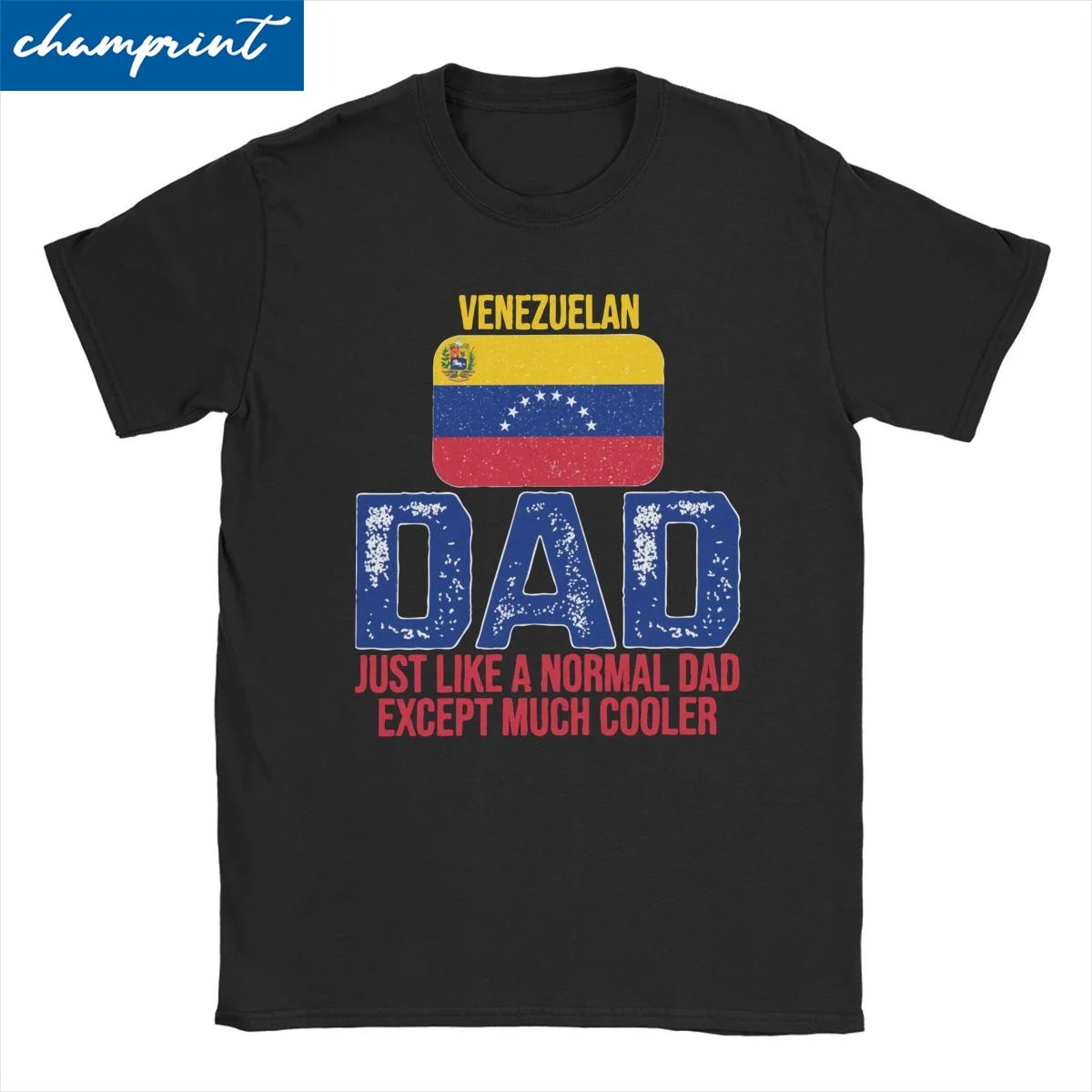 Venezuelan Dad Venezuela Flag T Shirts for Men Women 100% Cotton Creative T-Shirts Father's Day Tees Short Sleeve Tops Printed